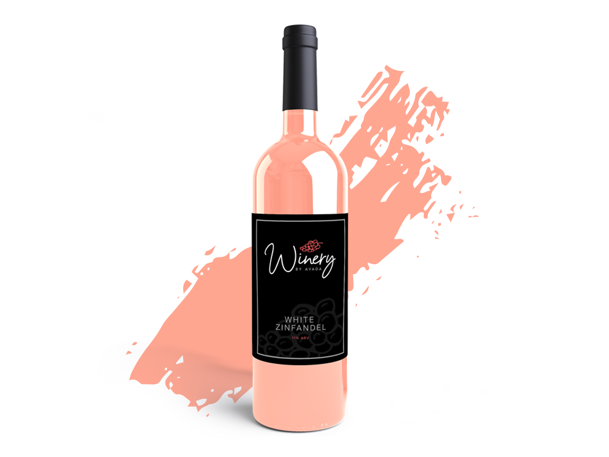 White Zinfandel Bottle zinfandel-single